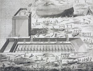 Denizcilik, şantiye “” Diderot ve Alembert Ansiklopedisi. by Unknown artist