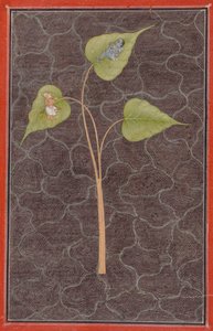 Markandeya Kozmik Okyanusta Krishna'yı Görüntülerken by Unknown artist