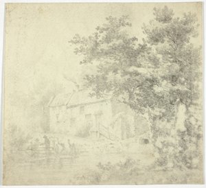değirmen (rekto); Ağaç (ters) by Unknown artist