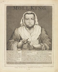 Moll King (Covent Garden'daki King's Coffee-House'un Ünlü Metresinin Geniş Kenara Oyulmuş Portresi...) by Unknown artist