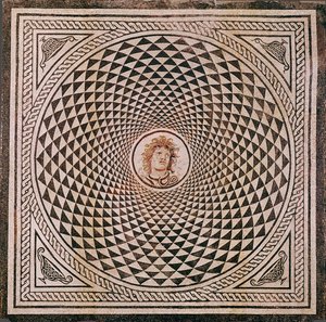 Medusa Başlı Mozaik Zemin by Unknown artist