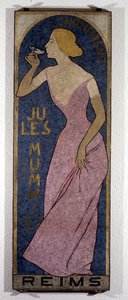Şampanya Mumm için Mozaik, 19. yüzyılın sonlarında by Unknown artist