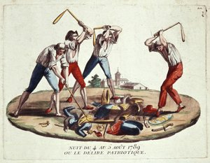 4-5 Ağustos 1789 gecesi veya vatansever hezeyan, 18. yüzyılın sonları by Unknown artist