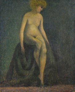 Sarı Saçlı Çıplak, Georges Seurat tarzında sahte