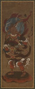 On iki devadan biri: Fu-ten (<em>Vayu</em>) by Unknown artist