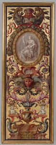 Bir adet boyalı panel by Unknown artist