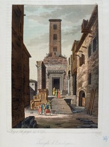 Osmanlı İmparatorluğu: Aesculapius Tapınağı - Jules Ferrario, ed Milan "" Antik ve modern kostüm "" içinde by Unknown artist
