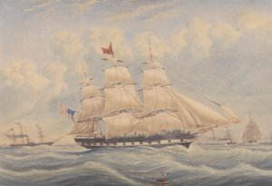 Paket gemi Ivanhoe 1849 by Unknown artist
