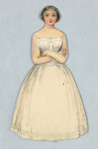 Petticoats içinde Kağıt Bebek by Unknown artist