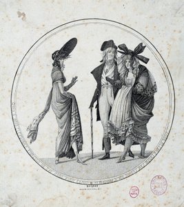Paris modası: “İnanılmaz ve harika”” 1795 Paris, Musee Carnavalet