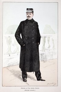 Sulh memuru, kışlık elbise (Lepin dönemi). Renklerle gravürleme, illüstrasyon için “Barış Muhafızları Kolordu Tarihi”” kitabı, Louis Lepine (1846-1933) Seine polisi himayesinde, Alfred Rey (1864-?) ve Lou tarafından yayınlandı. by Unknown artist