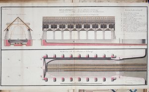 Rochefort limanının bir bina planı ve topraklaması by Unknown artist