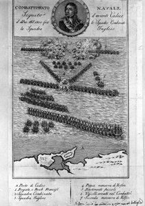 Trafalgar Savaşı Planı (İspanya). 21 Ekim by Unknown artist