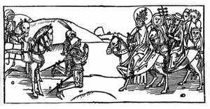 Papa Leo I, Attila ile tanışır ve onu durdurur - Voragine