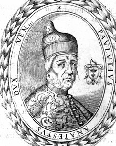 Portre Paoluccio Anafesto (697-717). Venedik