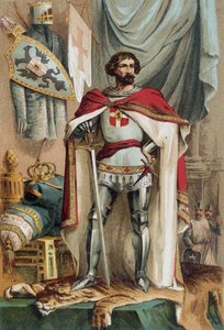 Doğu'nun Latin İmparatoru I. Baudouin'in portresi (1171-1206), Dördüncü Haçlı Seferi'ne katılarak Konstantinopolis İmparatoru oldu. Aussie, Flanders'lı Baudouin IX (veya Hainaut'lu Baudouin VI) olarak bilinir. by Unknown artist