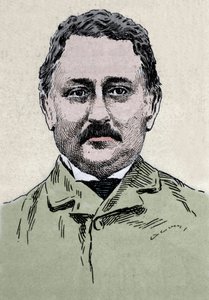 Cecil John Rhodes (1853-1902) İngiliz işadamı ve sömürge yöneticisinin portresi. by Unknown artist
