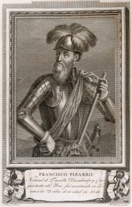 Francisco Pizarro'nun portresi (gravür) by Unknown artist
