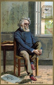 Frédéric Sauvage (1786 - 1857), Fransız mucit portresi. by Unknown artist