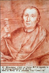 Girolamo Chiti di Siena portresi (1679-1759) İtalyanca kapellmeister (şapel ustası) Gravür. 18. yüzyıl. Bologna, Şehir Müzesi Müzesi by Unknown artist
