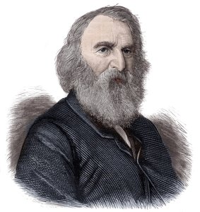 Henry Longfellow, Amerikalı şair ve eğitimci portresi by Unknown artist
