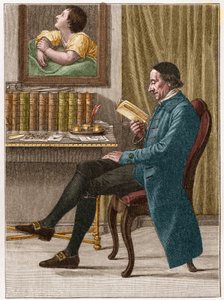 Johann Kaspar Lavater veya Gaspard Lavater (1741-1801), İsviçreli ilahiyatçı ve fizyonomi üzerine yaptığı çalışmalarla tanınan Almanca konuşan yazar portresi. by Unknown artist