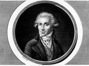 Marguerite Elie Guadet, Fransız politikacı (1758-1794) portresi. “” Üç cilt halinde Fransız devriminin tarihi resimlerinin tam koleksiyonunda gravür.””” 1804. by Unknown artist