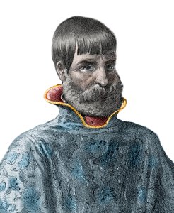İspanyol fatihi Juan Ponce de Leon (1460-1521), Florida Kaşifi portresi - Juan Ponce de Leon portresi - İspanyol kaşif by Unknown artist