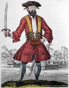 Korsan portresi Edward Teach dit Barbenoire (Karasakal veya Karasakal by Unknown artist