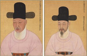 Cho Hyun-myeong ve Cho Jae-ho'nun Portreleri by Unknown artist