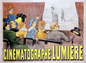 Işık kardeşlerin görüntü yönetmeni için afiş, 19. yüzyılın sonlarında “Sulanan fıskiye” filmi için by Unknown artist