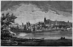 Prag, Saint Nicholas de la Kleinseite kilise bölgesinin ve kraliyet sarayının, 3 kilisenin, bir manastırın ve Saint Guy