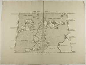 Prima Europe Tabula: Ptolemaeus Romae 1490 by Unknown artist