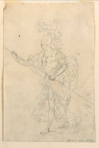 Klasik Bir Savaşçının Tiyatro Kostümü Projesi by Unknown artist