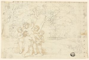Putti Genç Bacchus Taşıyan by Unknown artist