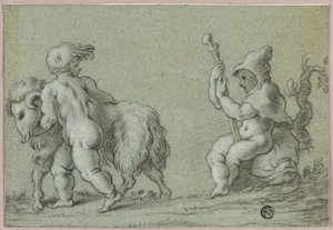 Çobanlar olarak Putti by Unknown artist