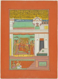 Raga Malkaushika, Jaipur Ragamala Setinden Bir Sayfa by Unknown artist