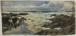 Fırtınalı Deniz Üzerinde Gökkuşağı by Unknown artist