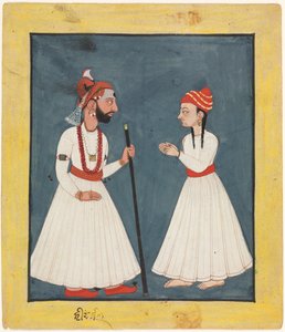 Bir Gençlik ile Raja Shamsher Sen by Unknown artist
