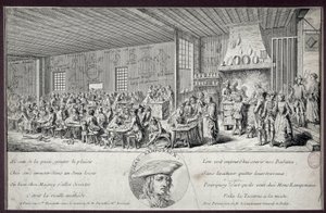Ramponaux tavernası Bu popüler kabare Jean Ramponaux (Ramponneau veya Ramponeau) tarafından kurulmuştur. by Unknown artist
