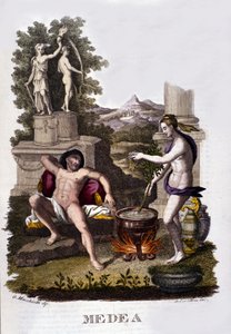 Argonotların döngüsünden sonra lanetlerini hazırlayan Medea