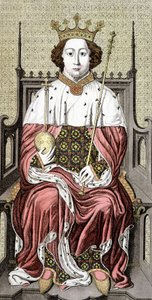 Richard II. (1367-1400). İngiltere Kralı. 18. yüzyıl gravürü. by Unknown artist