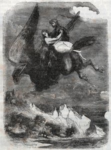 Hippoclaw üzerinde Roger (Ruggero, Ruggiero) ve Angelique (Angelica) - 1851