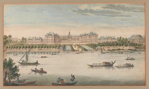 Kraliyet Hastanesi Chelsea, Nehirden Görünüm, 1750 dolaylarında by Unknown