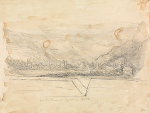 Uzaktaki Dağlarla Kırsal Manzara by Unknown artist