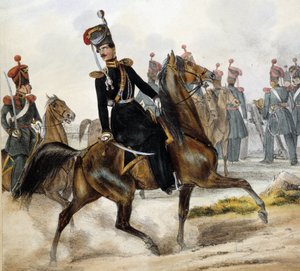 Rus Kazakları - çizim, deb. 19. yüzyıl by Unknown artist