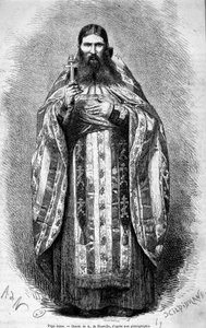 Rus Papa, bir fotoğraftan çizim by Unknown artist