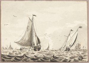 Denizde Yelkenliler by Unknown artist