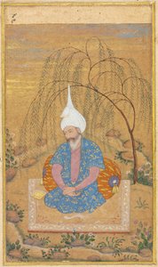 Şah Tahmasp I (1514-1576) Bir Manzarada Oturmuş by Unknown artist