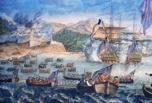 Louisbourg Kuşatması by Unknown artist